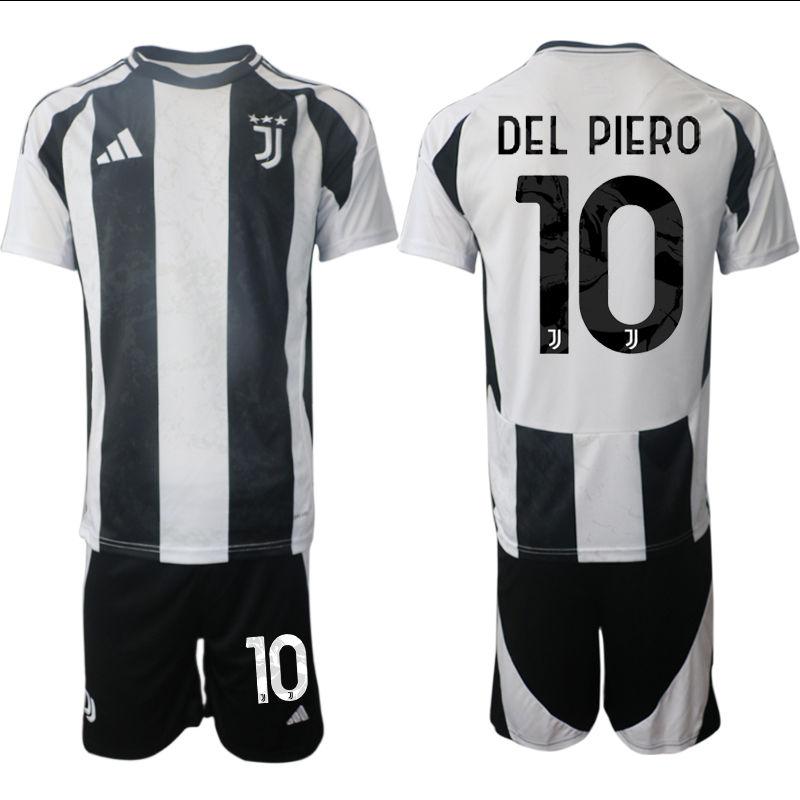 Men 2024-2025 Club Juventus home Black #10 Soccer Jersey